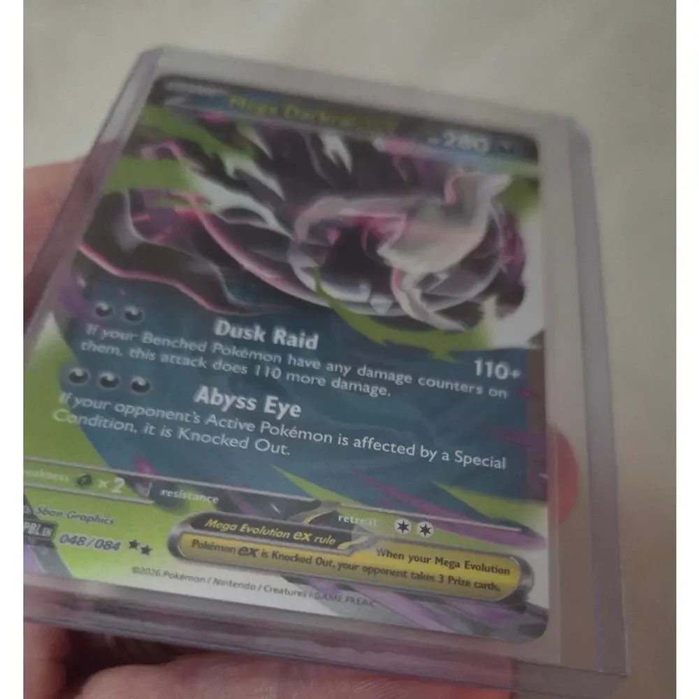 Mega Darkrai ex 048/084 Double Rare Pitch Black Pokemon New